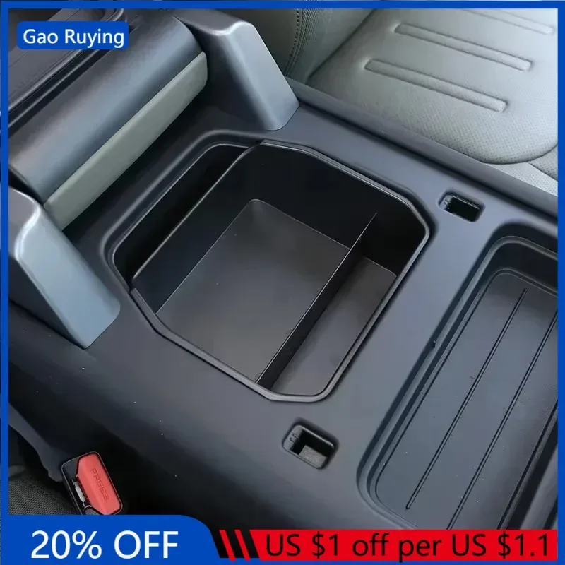 

Gao Ruying For Land Rover Defender 90 110 130 20-24 Black Car Central Storage Box Armrest Box Storage Box Car Accessories