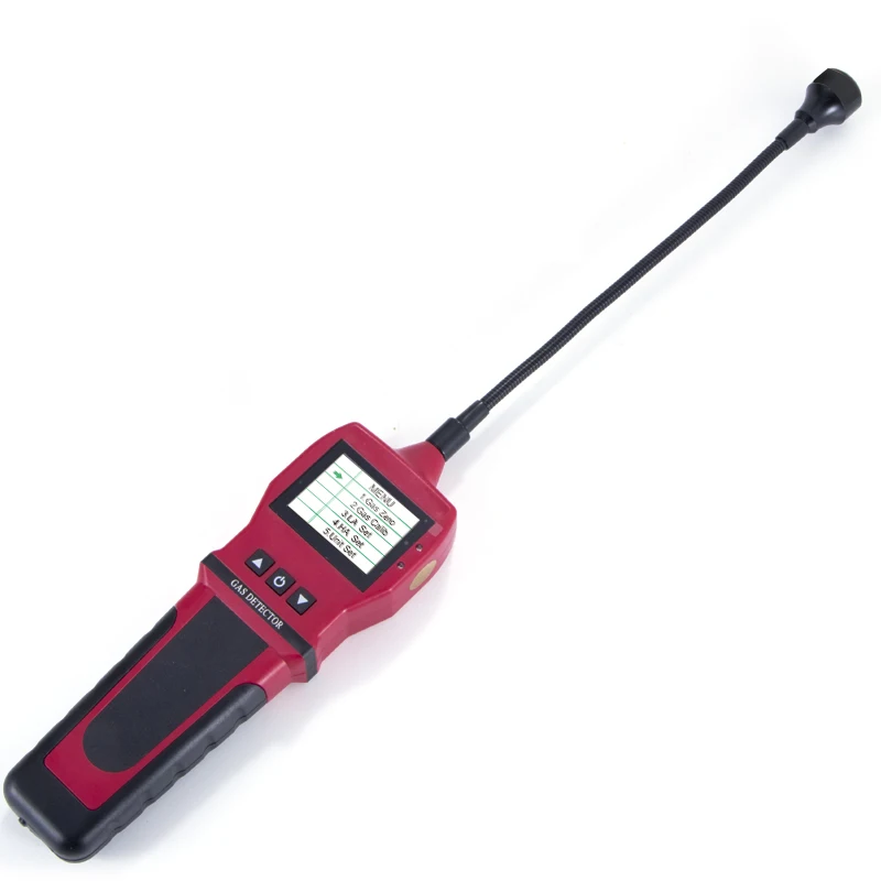 BH-90 Digital Gas Leak Detector /Gooseneck 0-10000ppm CH4 Natural Coal Flammable Combustible Gas Fast Analyzer Sensor 4 Alarm