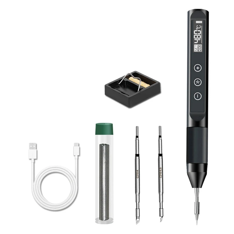 

WCS-X210 USB Soldering Iron Adjustable Temperature Smart Electric 30W Fast Heat Portable Digital Welding Station Kit Repair