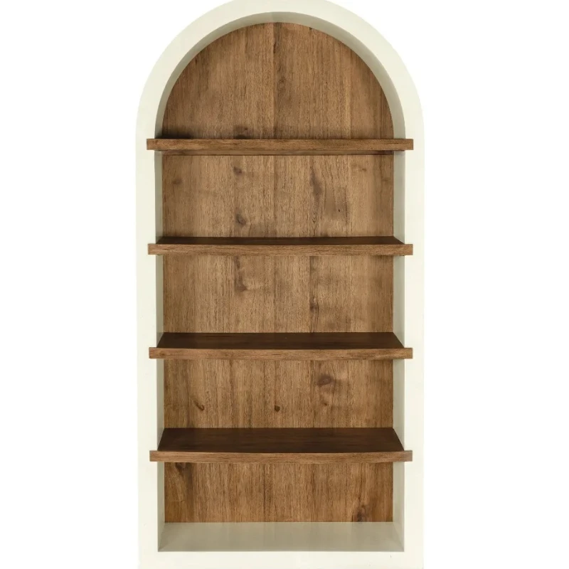 

Винтажный французский арочный шкаф-витрина, антикварный скандинавский книжный шкаф для дома