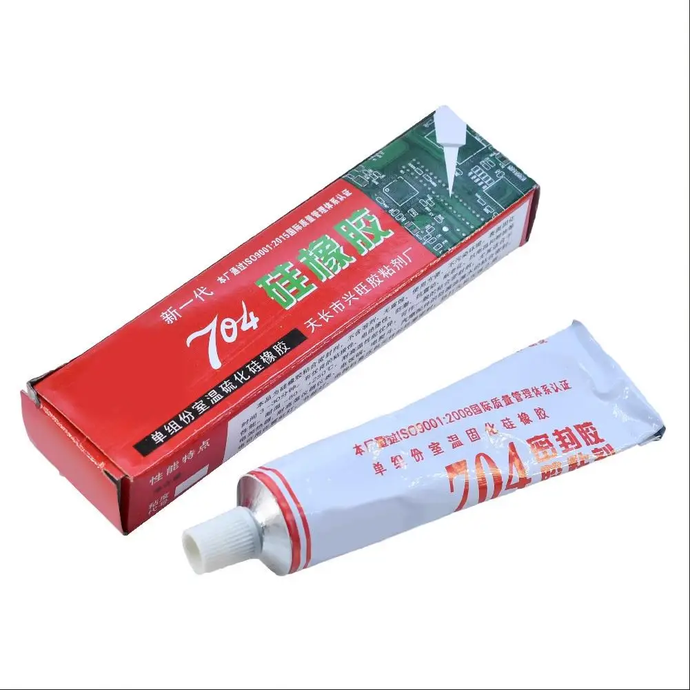704 Fixed High Temperature Resistant Silicone Rubber Insulated Sealing Glue Waterproof Silicone Thermal Conductive image 3