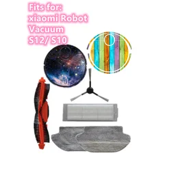 Sticker Film Filter Brush For xiaomi Robot Vacuum S12 S10 Robot Vacuum Cleaner Parts Accessories