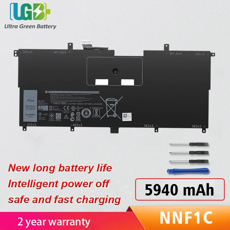 

UGB New NNF1C,HMPFH Battery For Dell XPS 13 9365,13-9365-D1805TS,13-9365-D1605TS Laptop NNF1C