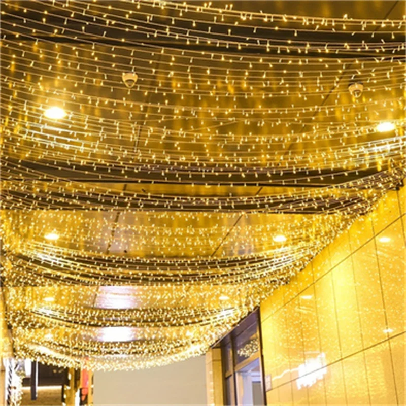 الاتحاد الأوروبي التوصيل 10 متر/20 متر في الهواء الطلق عيد الميلاد LED سلسلة ضوء 8 طرق أكاليل الديكور الجنية مصباح للمنزل حفل زفاف مصابيح عطلات #3