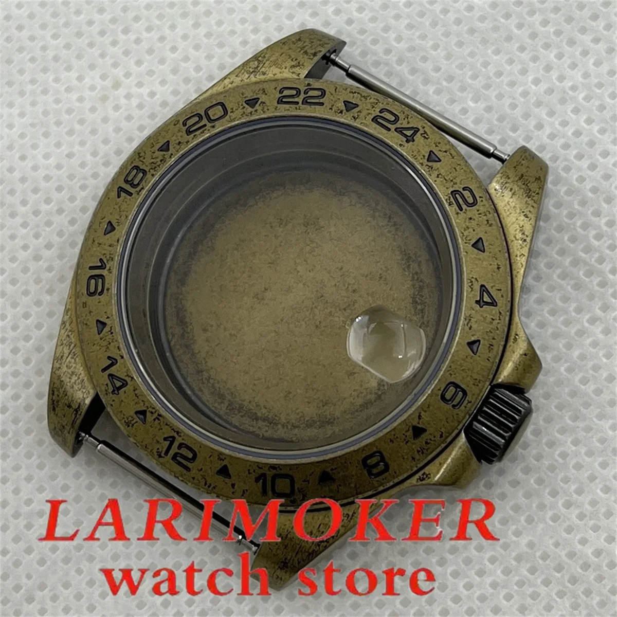 NH35 Retro Bronze 40 mm Gehäuse 24 Stunden GMT Standardzeit Stahllünette Saphirglas NH34 NH35 NH36 NH38 39 ETA2824 PT5000 Uhrwerk