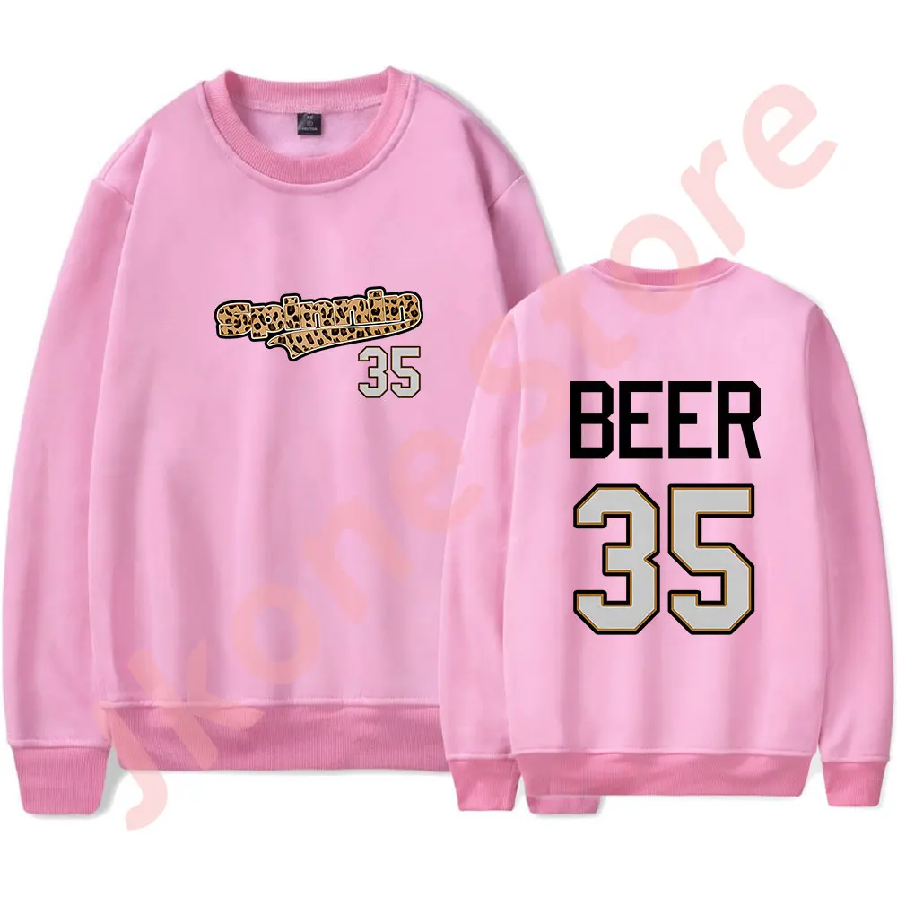 Sudadera informal de manga larga para hombre y mujer, jersey de cuello redondo con Logo de Madison Beer 35, Cosplay de Spinnin Tour Merch, 2024