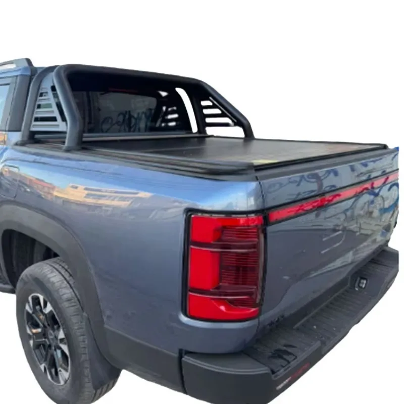 

Hard Aluminium Alloy Electric Retractable Pickup Truck Black Tonneau Cover for BYD Shark Hilux BT50