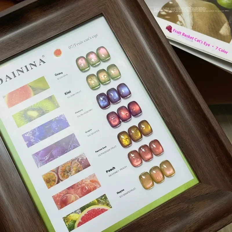 

Новая интернет-знаменитость, жаркое лето, фрукты, супер белая корзина с фруктами, стеклянные бусины, лак для ногтей «кошачий глаз», клей для маникюрного салона, специальный