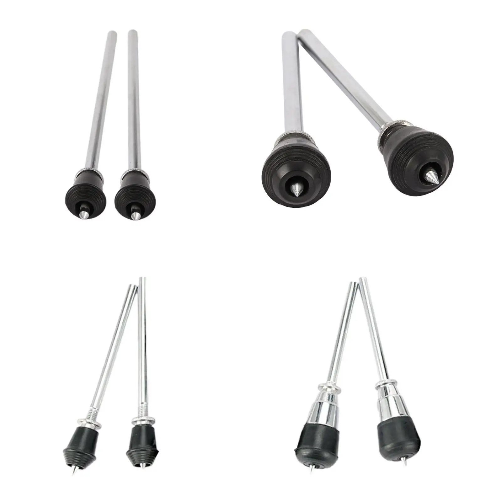 2Pcs Tom Drum Legs Anti Skid Feet DIY Stable High Strength Easy to Install Metal Kick Legs Holder Percussion Instrument Drum Set