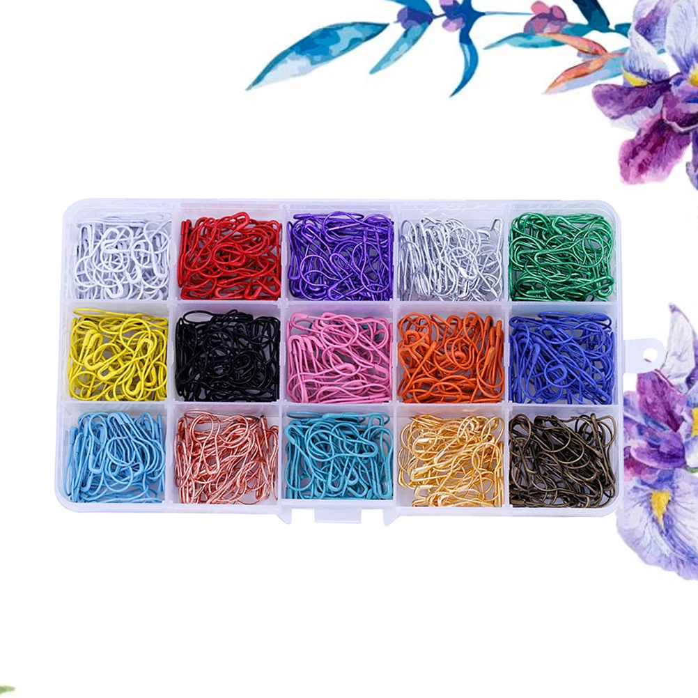 750 Pcs Labels for Clothing Safety Pin Calabash Pins Sewing Machine Assorted Color