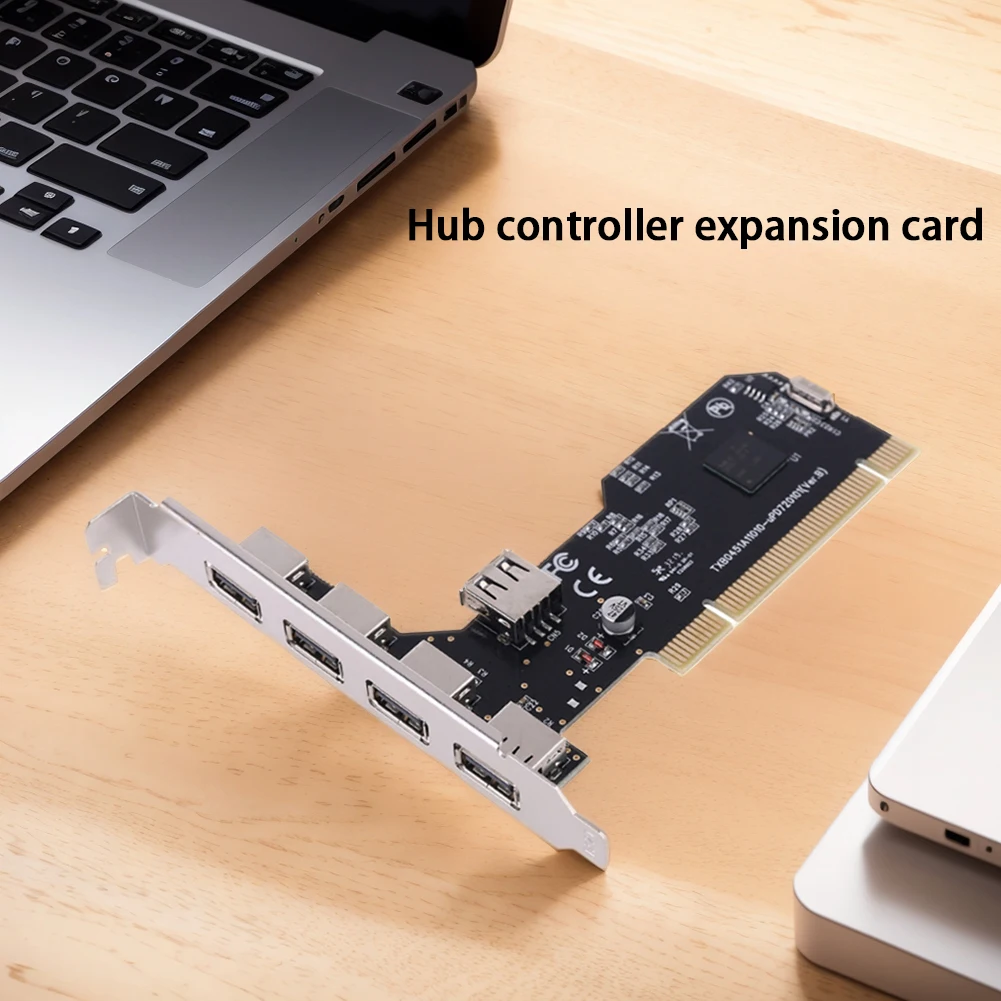

5 портов USB 2,0 PCI-концентратор, плата расширения контроллера, 480 Мбит/с, плата контроллера PCI NEC720101, набор микросхем, карта расширения PCI для настольного компьютера