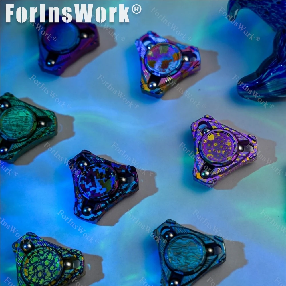 Manta Desian à 9 mains, Version à trois feuilles, Fidget Spinner EDC, jouet anti-Stress pour grands garçons