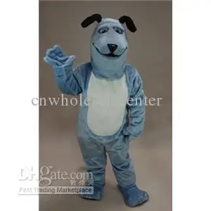 

New Adult Hot Sale Foam Cute Blue Pup Dog Fancy Cartoon Mascot Costume Plush Christmas Fancy Dress Halloween Mascot Costume