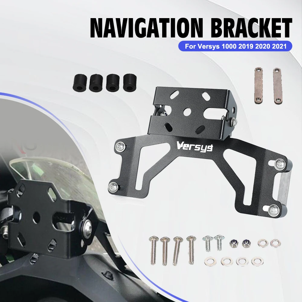 

Versys1000 Accessories Motorcycle Front Phone Stand Holder Phone GPS Navigaton Plate Bracket for Kawasaki Versys 1000 2019 2020