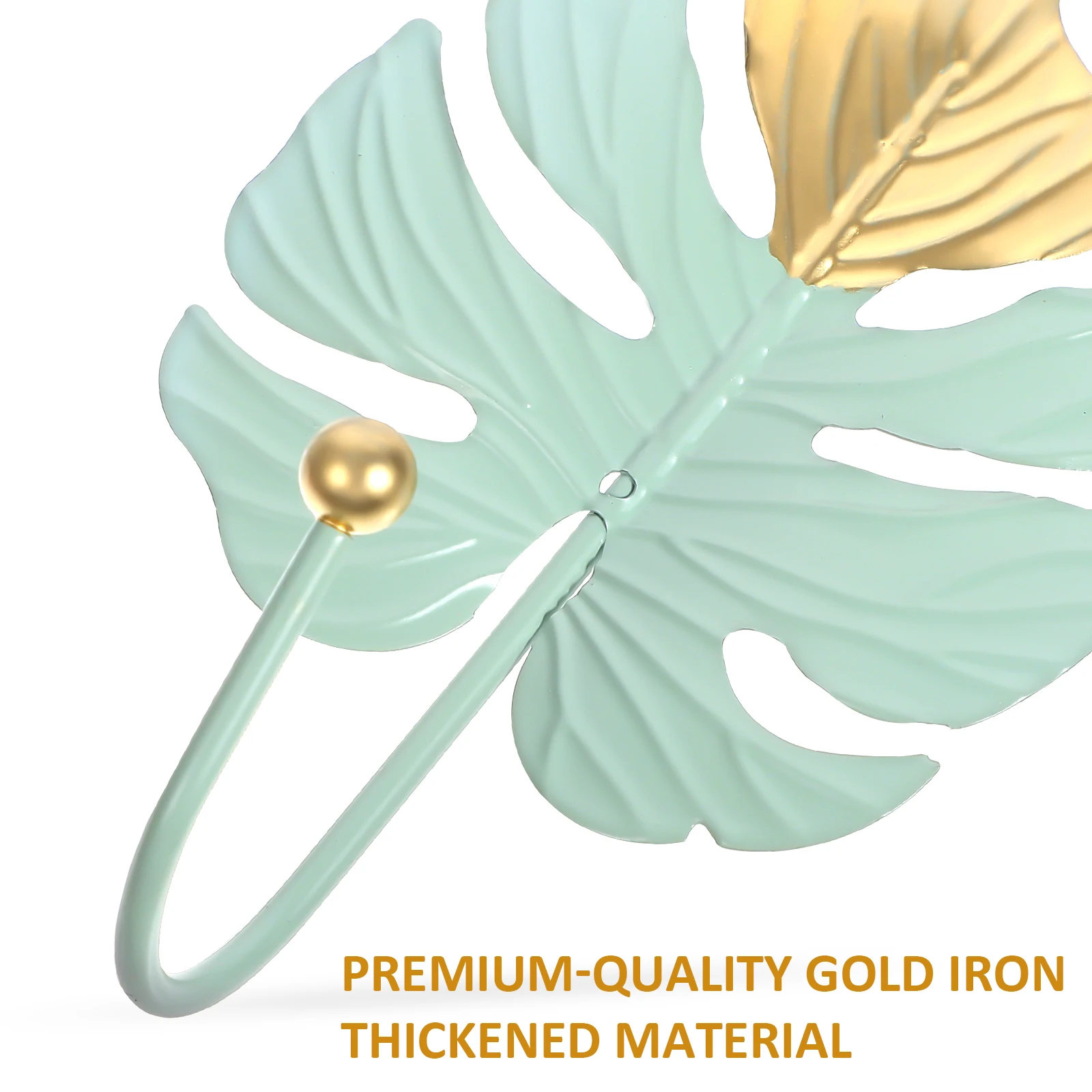 

6 Pieces Leaf Shaped Coats Rack Iron Heavy Hangers Duty Wall Decorative Decorative Wall Hooks For Coats Hooks
