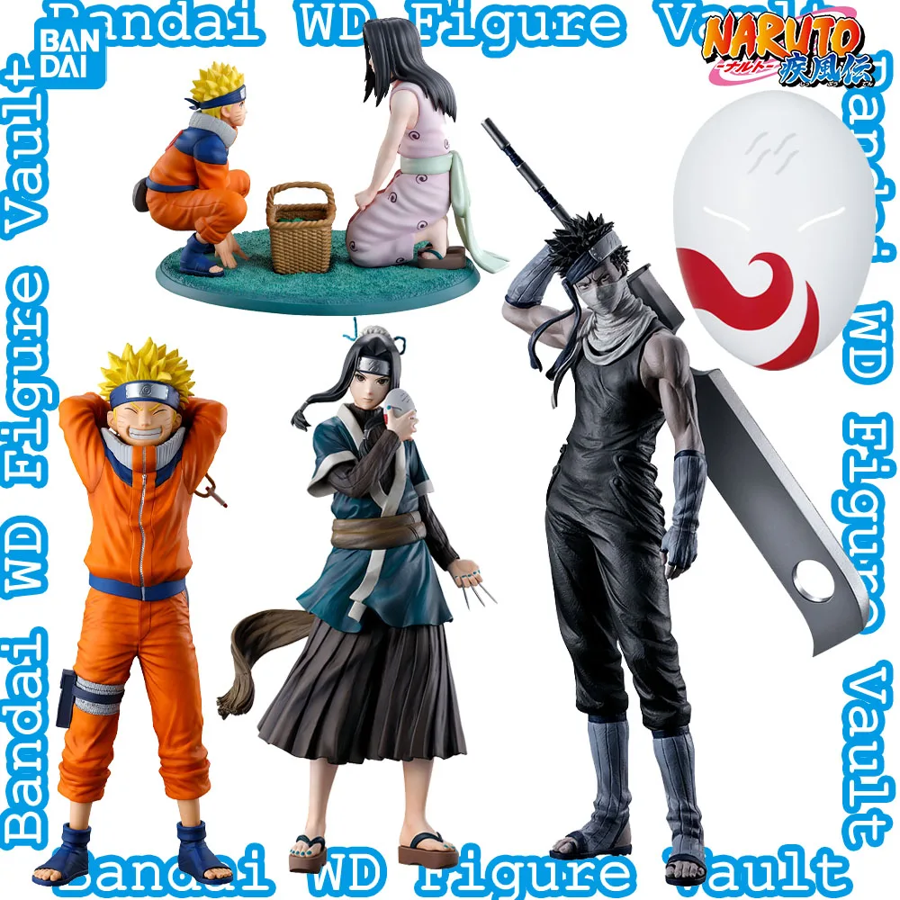 

In stock Bandai Ichiban Kuji Naruto: Land of Waves Revible Moment Naruto Uzumaki White Momochi Zabuza Figure Original Toy Gift
