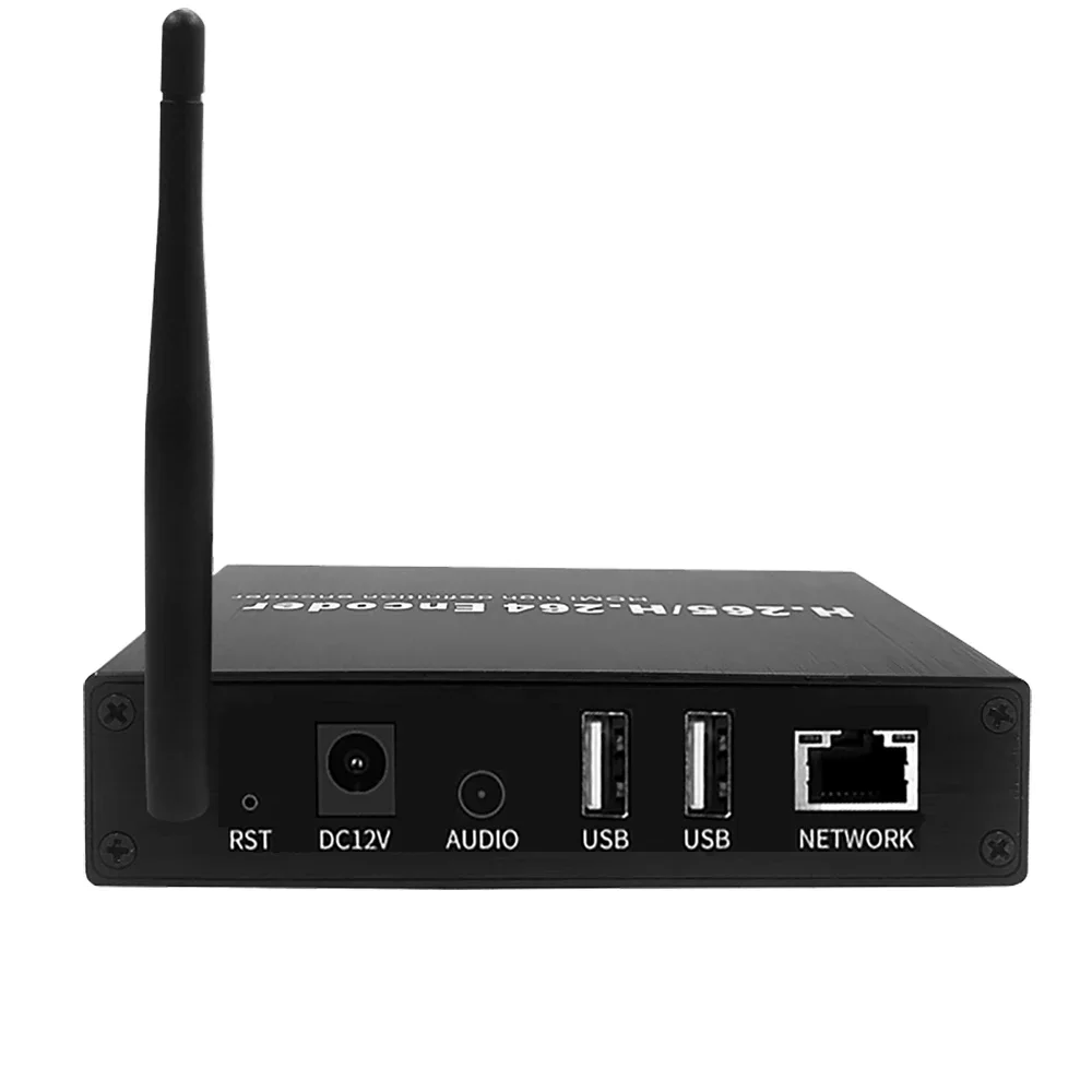 

EXVIST H.265 1080P WiFi HDTV Video Encoder/Decoder Loopout Dual USB2.0 Webcam Recording Playing HD To IPTV Encoder