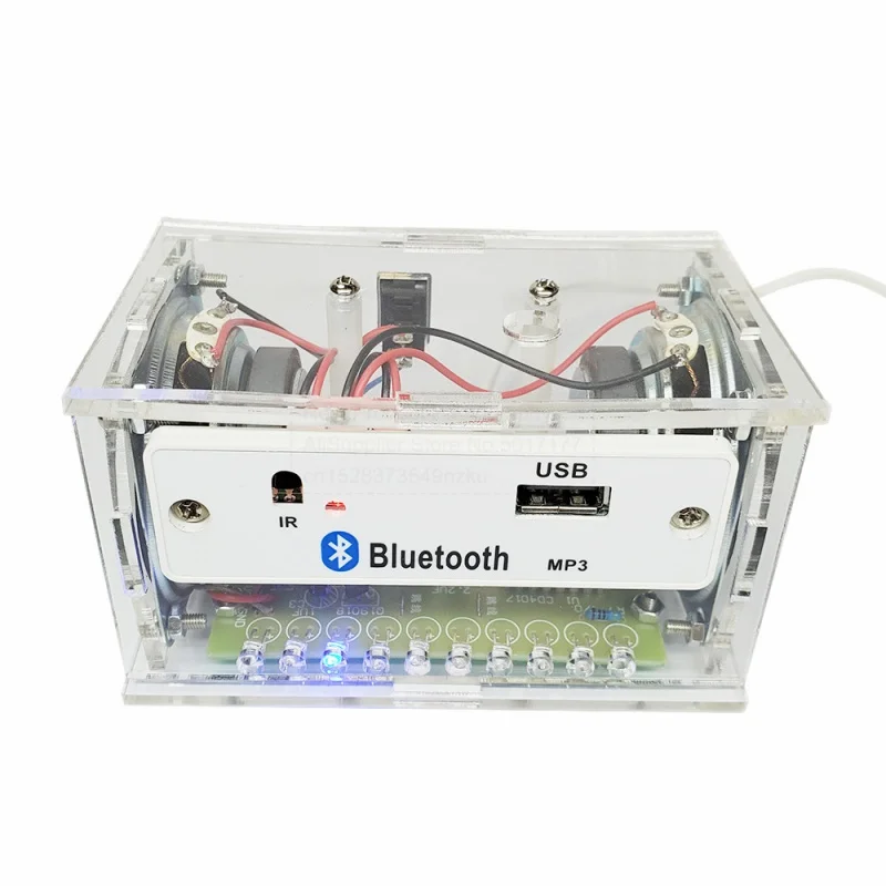 DIY zestaw głośników Bluetooth elektronika do samodzielnego wykonania projekt lutowania element elektroniczny zestaw zrób to sam do montażu 2*3W głośniki