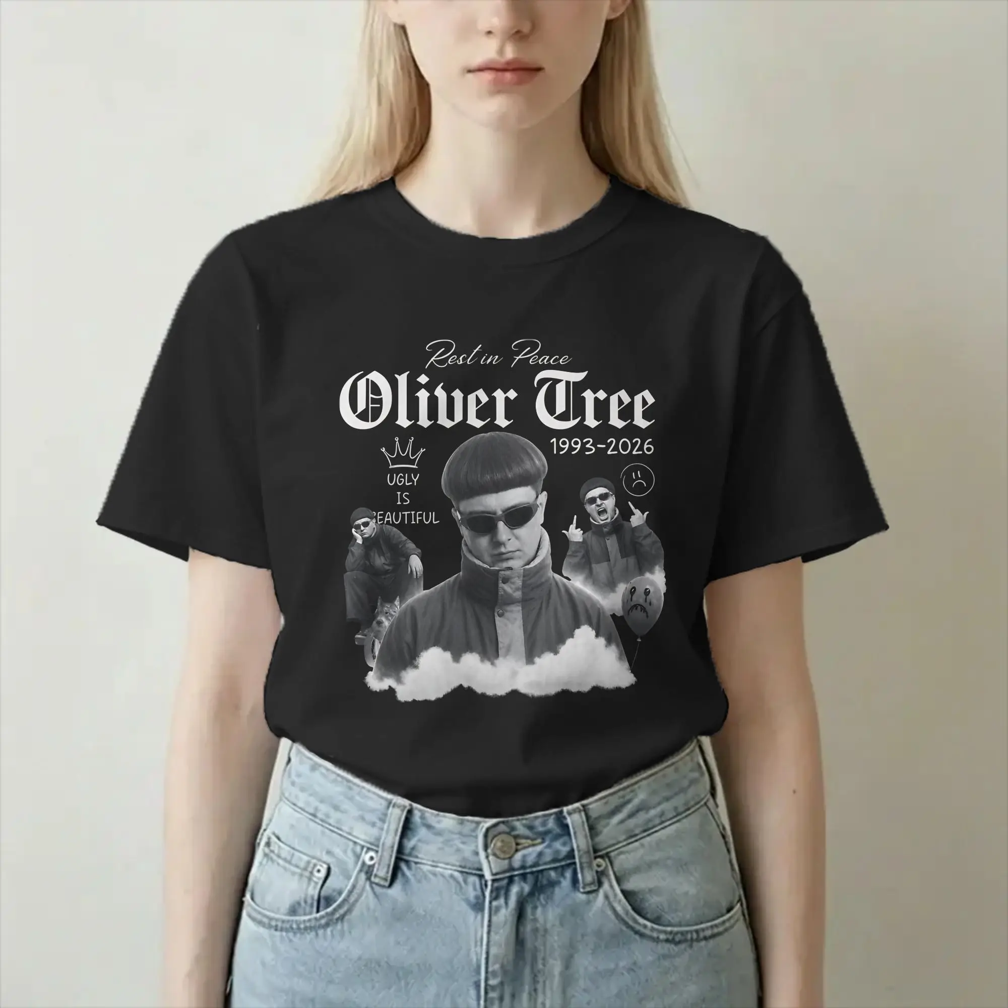 Men Women T-Shirt Oliver Tree Rest In Peace 1993 to 2026 Memorial Funny 100% Cotton Tee Shirt Short Sleeve T Shirt Tops Birthday