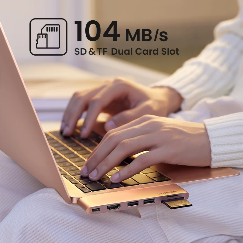 UGREEN Hub USB C Cho MacBook Pro Air USB Loại C HDMI HUB Cho MacBook Pro Air Adapter Thunderbolt 3 dock USB C 3.1 HUB USB