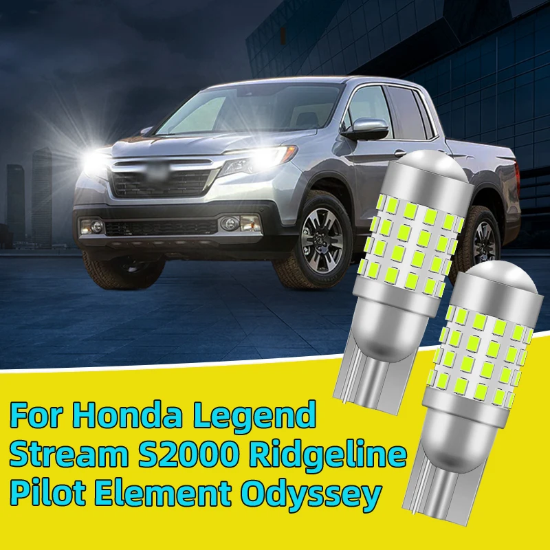 2PCS For Honda Legend Stream S2000 Ridgeline Pilot Element Odyssey Clearance Lights Car T10Led position Signal Lamp Traffic Bulb