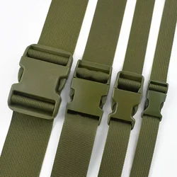 1-5Sets 20-50mm Armygreen Webbing Strap Plastic Release Buckles Luggage Closure Binding Fastener Hook Dog Collar Belt Buckle