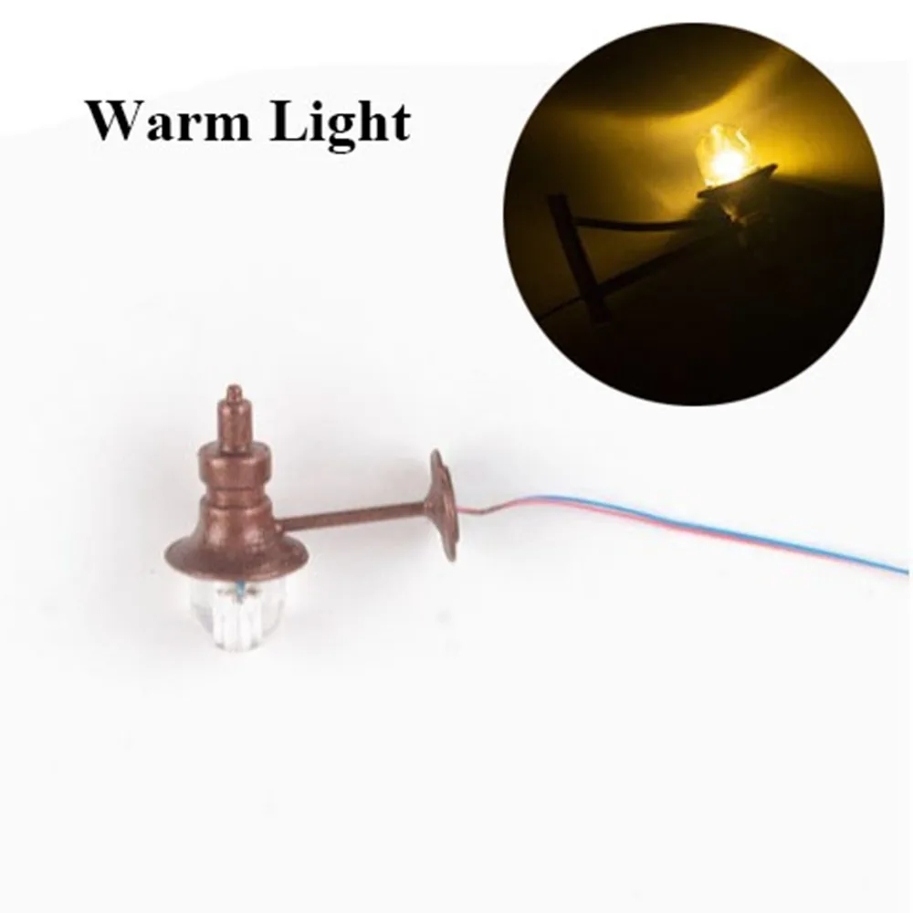 

12 В настенный светильник для кукольного домика, АБС-пластик, металлический материал, 2 стиля, белый/теплый свет, модель кукольного дома, садовый декор, садовый двор, светодиодный светильник