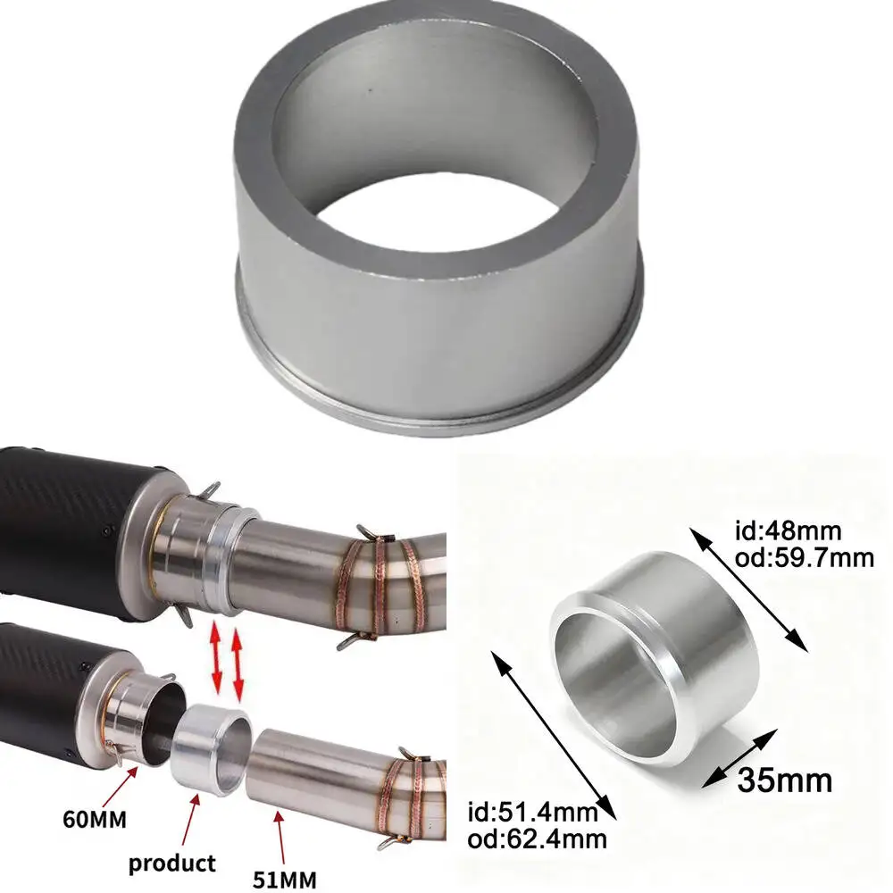 

Conversion Universal Pipe Diameter 60Mm 51Mm Exhaust Inner Motorcycle Aperture Converter Adapter Reducer Muffler Connector