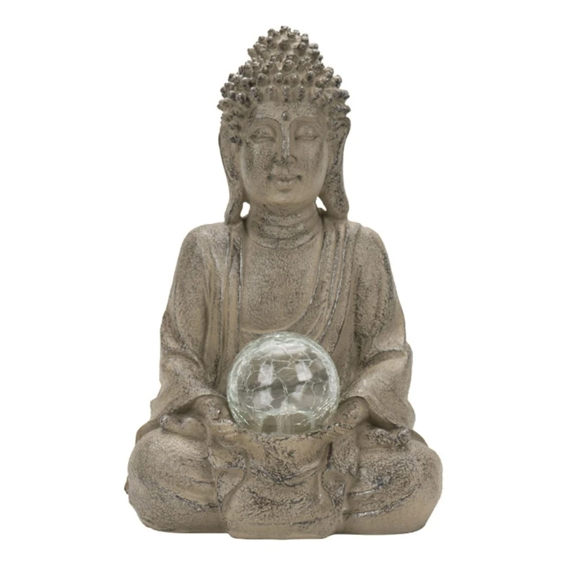 

Solar Powered Meditating Statues Garden Yard Patio Balcony Decorative Lights, Outdoor Ornament Weatherproof DropShipping