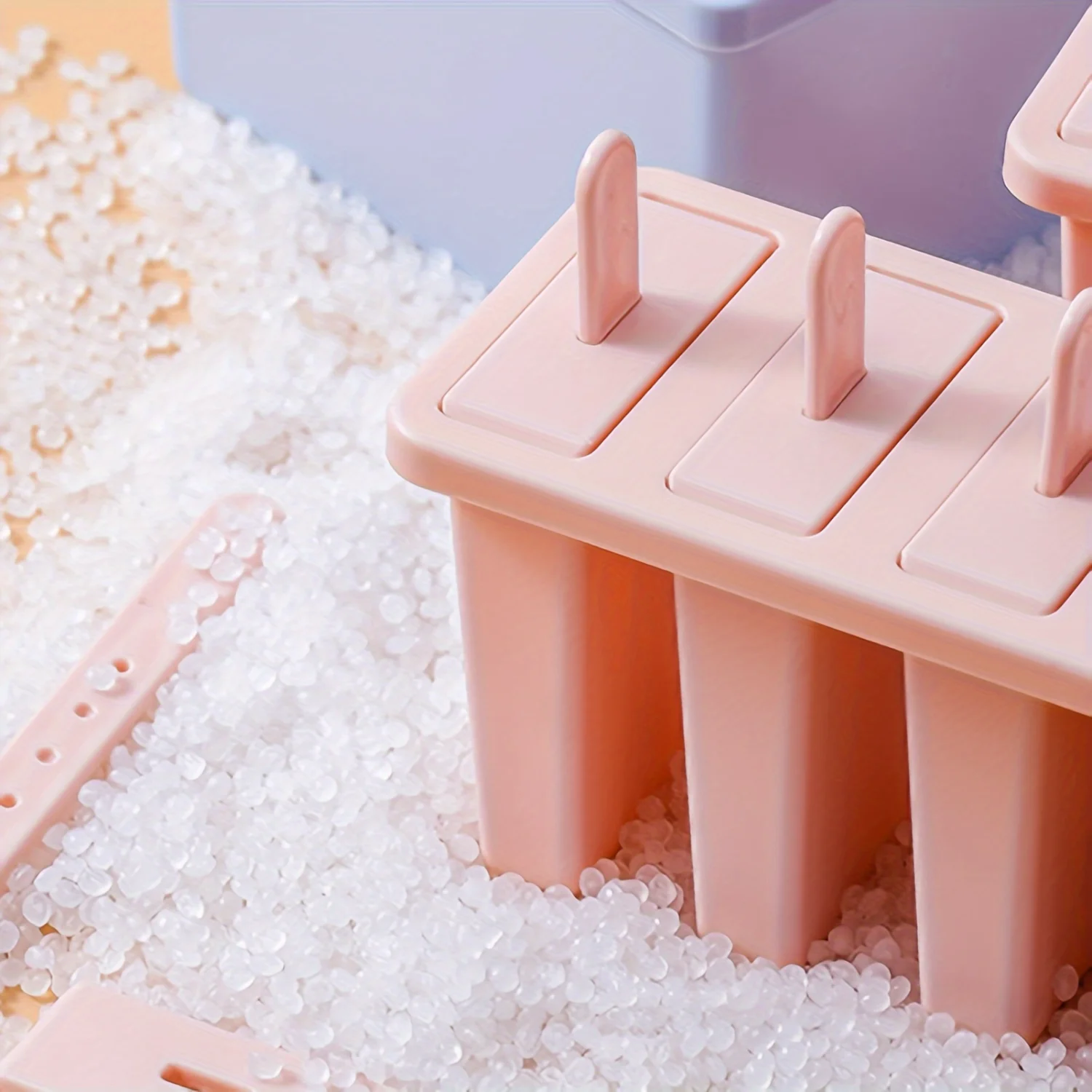 Ev Yapımı Popsicle Maker Kalıpları Yaza Uygun Gıda Sınıfı ile Serbest Bırakılması Kolay Buz Makinesi