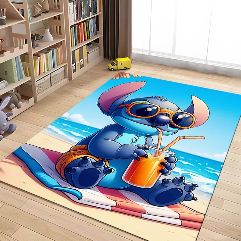 Disney Pattern Carpet Stitch 3D Printing Large Area Rug Carpet for Living Room Children\'s Bedroom Sofa Doormat Floor Mat Gift