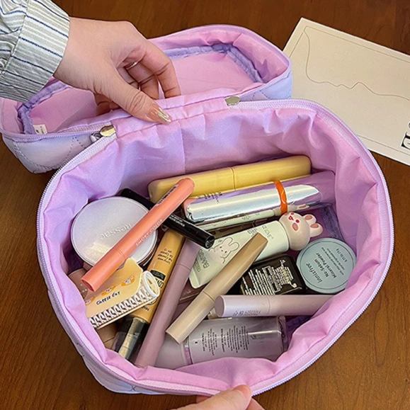 لطيف أنيمي المحيطة كورومي كريم أسفل لينة الغيوم أنيمي حقيبة مستحضرات تجميل سعة كبيرة عالية الجمال حقيبة التخزين المحمولة #3