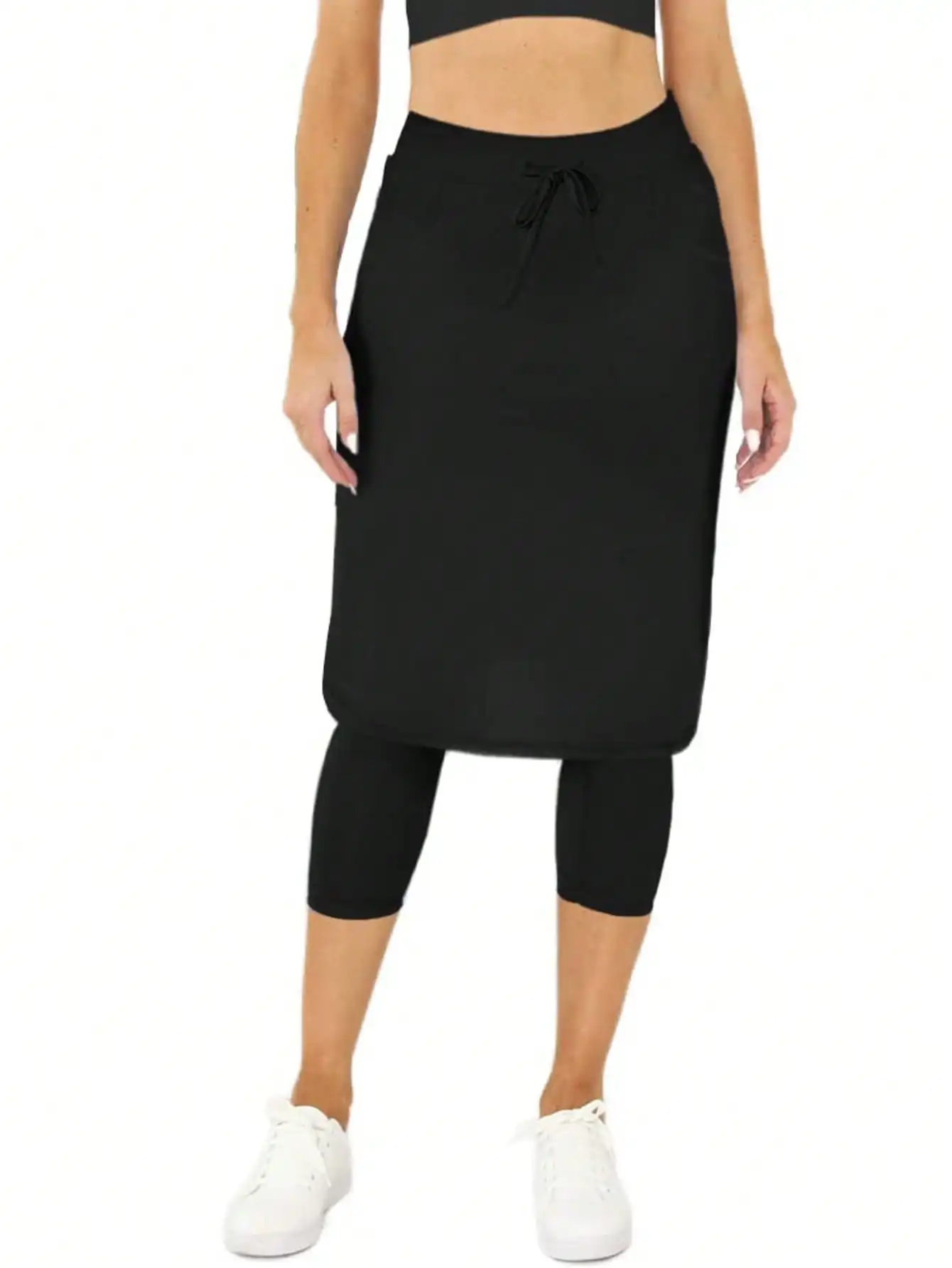 

High Stretch Women's Tennis Skirt With Shorts Golf Yoga Skorts High Waist Workout Skirted Leggings Plus Size