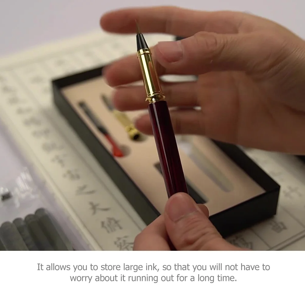 

1 set 1 Set Calligraphy Pen Kit Refillable Ink Pens Replaceable Brush Heads Lightweight For Watercolor Drawing Writing Practice