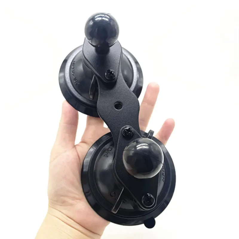 Bola dupla cabeça dupla ventosa, Ball Mount, Twist Diamante, ON OFF Lock, GoPro para RAM, tomada dupla, GOPro Camera, 1"