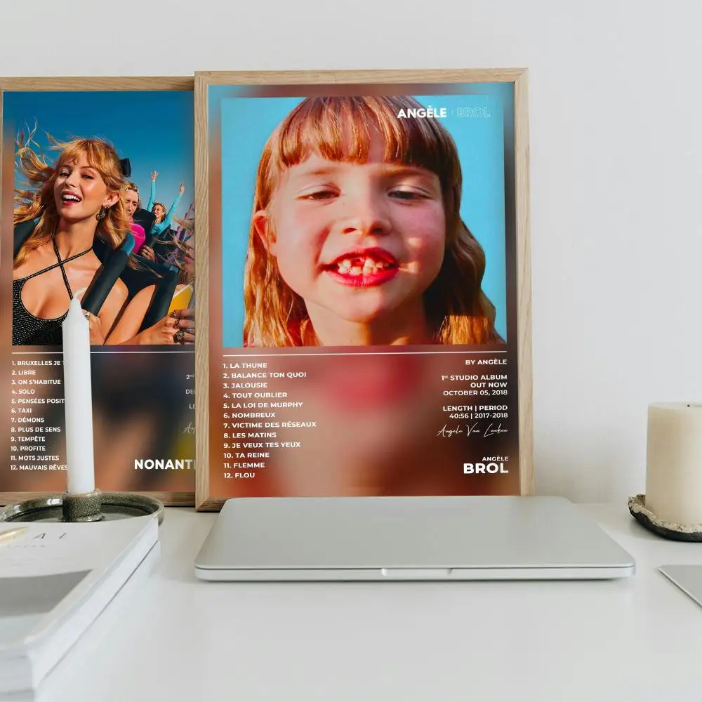 

Belgian rapper A-AngEle Poster Sticky Wall Waterproof Home Living Room Bedroom Bar Aesthetic Decoration Perfect Gift