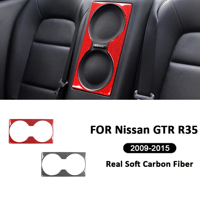 

Carbon Fiber Roadster Rear Double Audio Loudspeaker Tweeter Panel Frame For Nissan GTR R35 2009-2015 Accessories Auto Interior