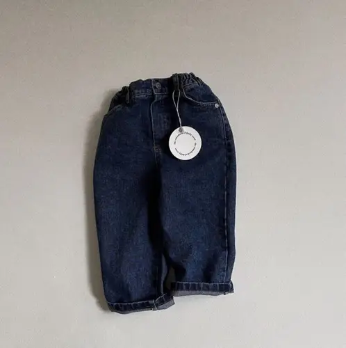 2026 Spring New Baby Denim Trousers Infant Girl Versatile Casual Pants Toddler Boy Fashion Jeans Kids Solid Loose Harem Pants - Image 8