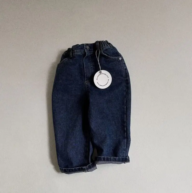 2026 Spring New Baby Denim Trousers Infant Girl Versatile Casual Pants Toddler Boy Fashion Jeans Kids Solid Loose Harem Pants - Image 8