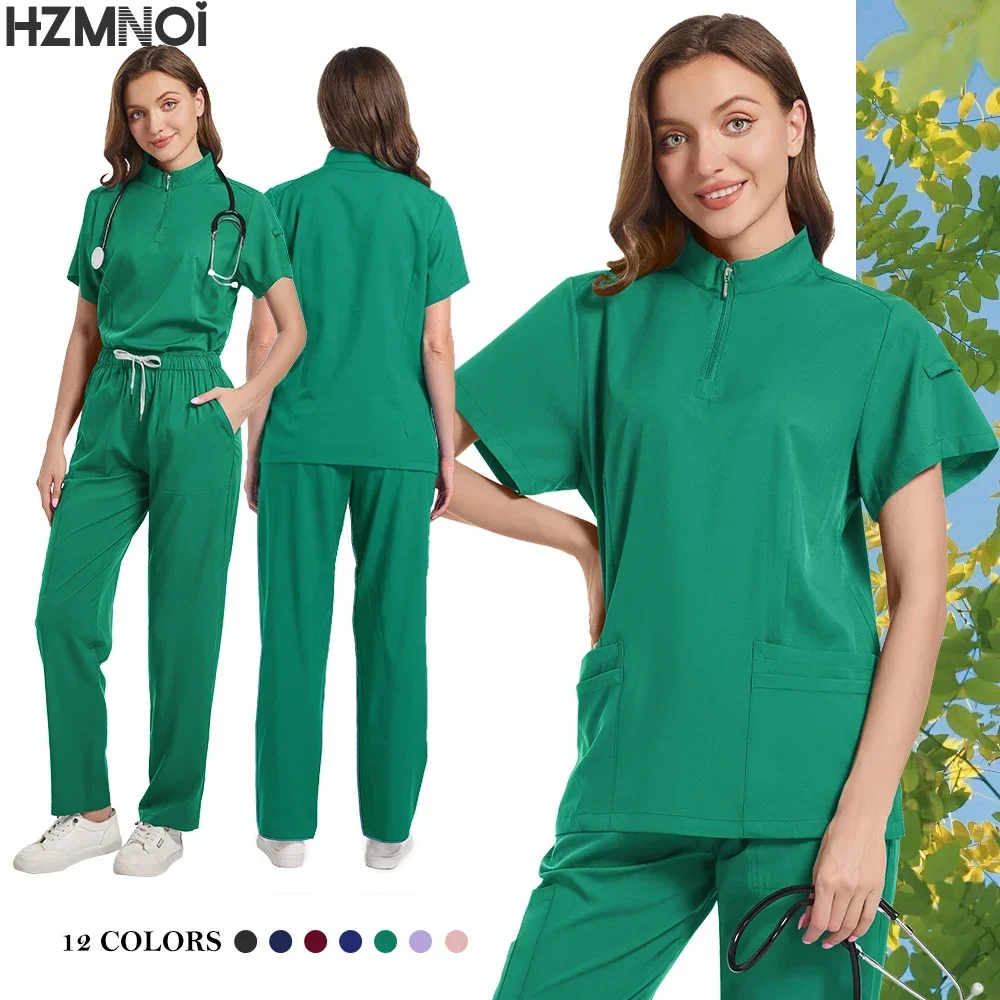 متعدد الألوان للجنسين بأكمام قصيرة الصيدلة ممرضة موحدة مستشفى طبيب عمال جراحة الأسنان عن طريق الفم الزي الرسمي الدعك الطبية مجموعات