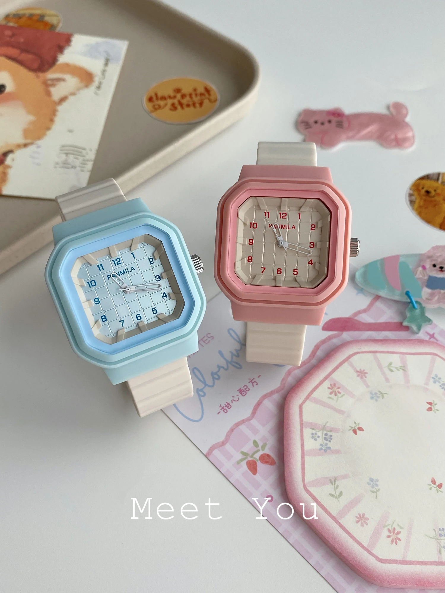 New Authentic Women'S Watch With Magnetic Strap, Stylish And Appearing, Perfect For Students And Trendy Women.