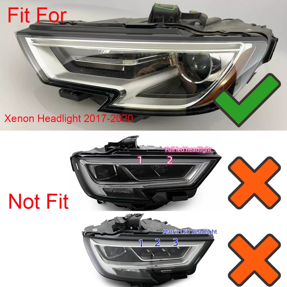 Super Bright White Lightsource DRL Chips For 2017-2020 AUDI A3 S3 Xenon Headlight Daytime Running Light OE# 8V0998473 8V0998474