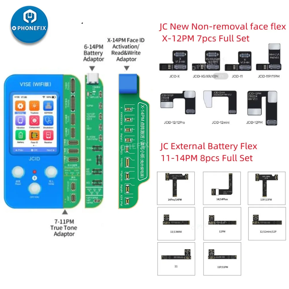 جهاز عرض نقطة JC V1S V1SE لهاتف Iphone ذو بصمة الإصبع ملون أصلي حساس للضوء جهاز برمجة لبصمة الإصبع