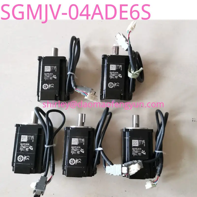 

Used Original SGMJV-04ADE6S servo motor 5 series 400w servo motor