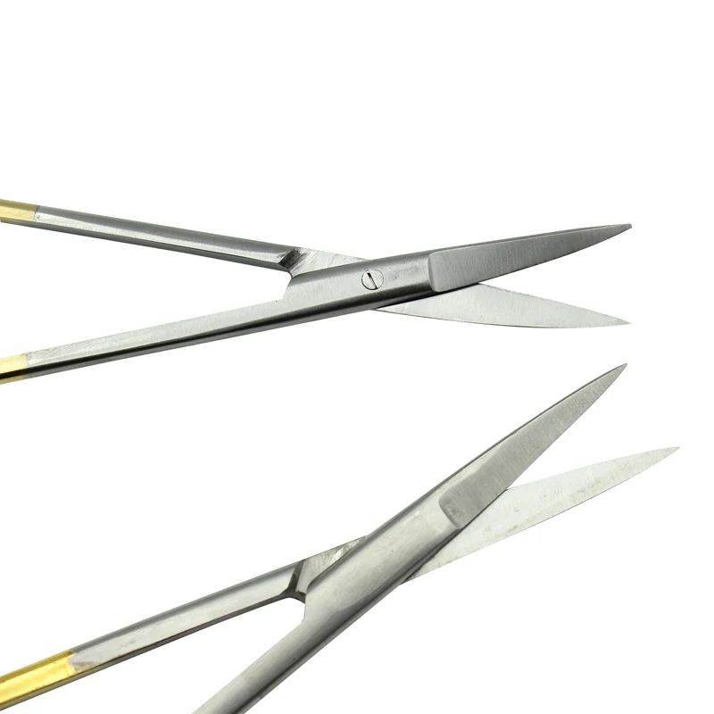 High Quality Stainless Steel Dental Surgical Scissors Straight and Curved Ophthalmic Scissors Hemostatic Forceps for Medical Use image 4