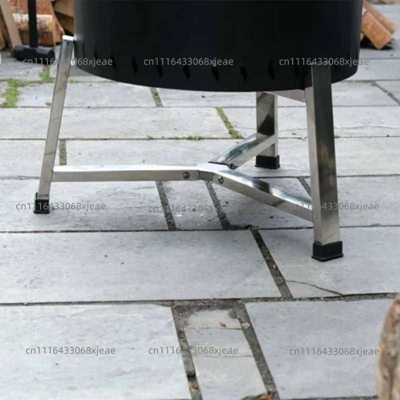 Stainless Steel Triangle Stove Stand, Firewood Stove Support Rack, Smokeless Courtyard Cooking Frame