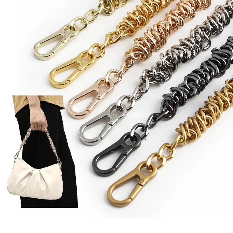 1PC aluminum chain shoulder bag shoulder strap replacement chain strap accessories suitable for handbags wallet crossbody bag