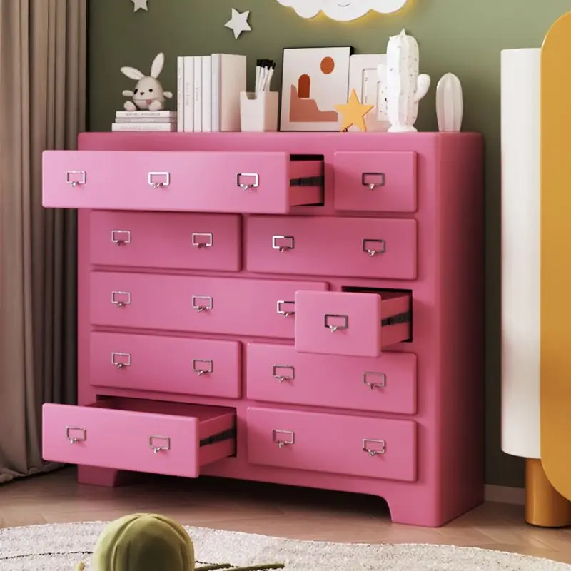 Dopamine chest of drawers Dopamine chest of drawers Bedroom drawer type storage cabinet Cream wind living room