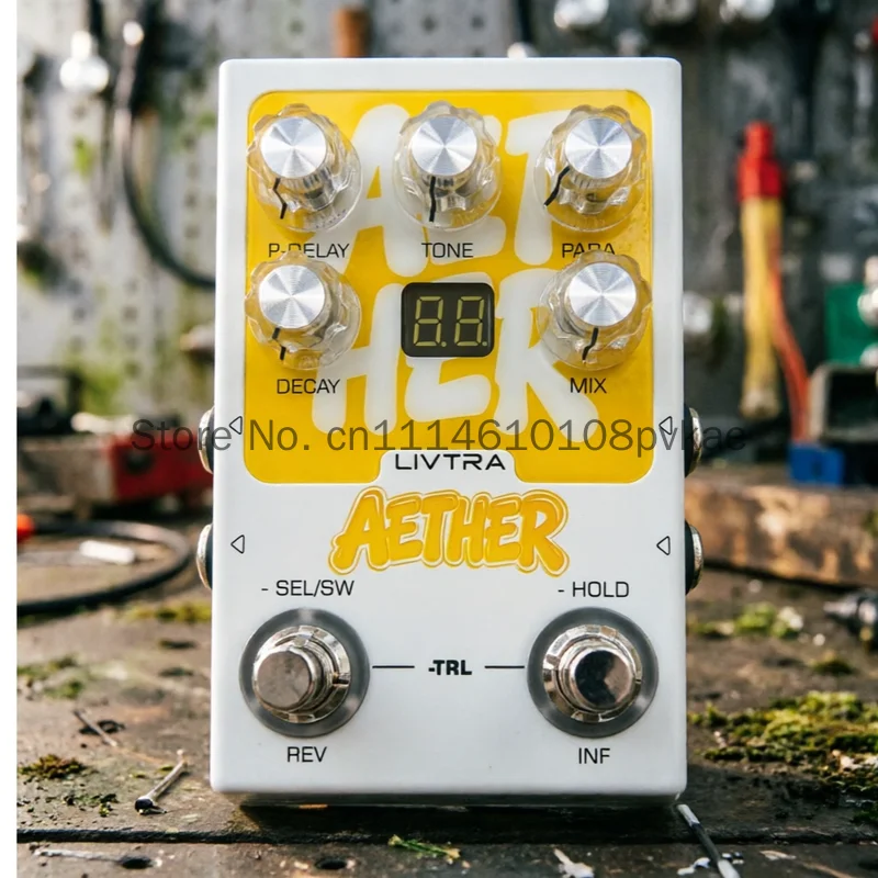Hot In Stock Livtra Stereo Digital Reverb Effect Pedal Dual Footswitch True Bypass Guitar Effect Processor For Music Performance