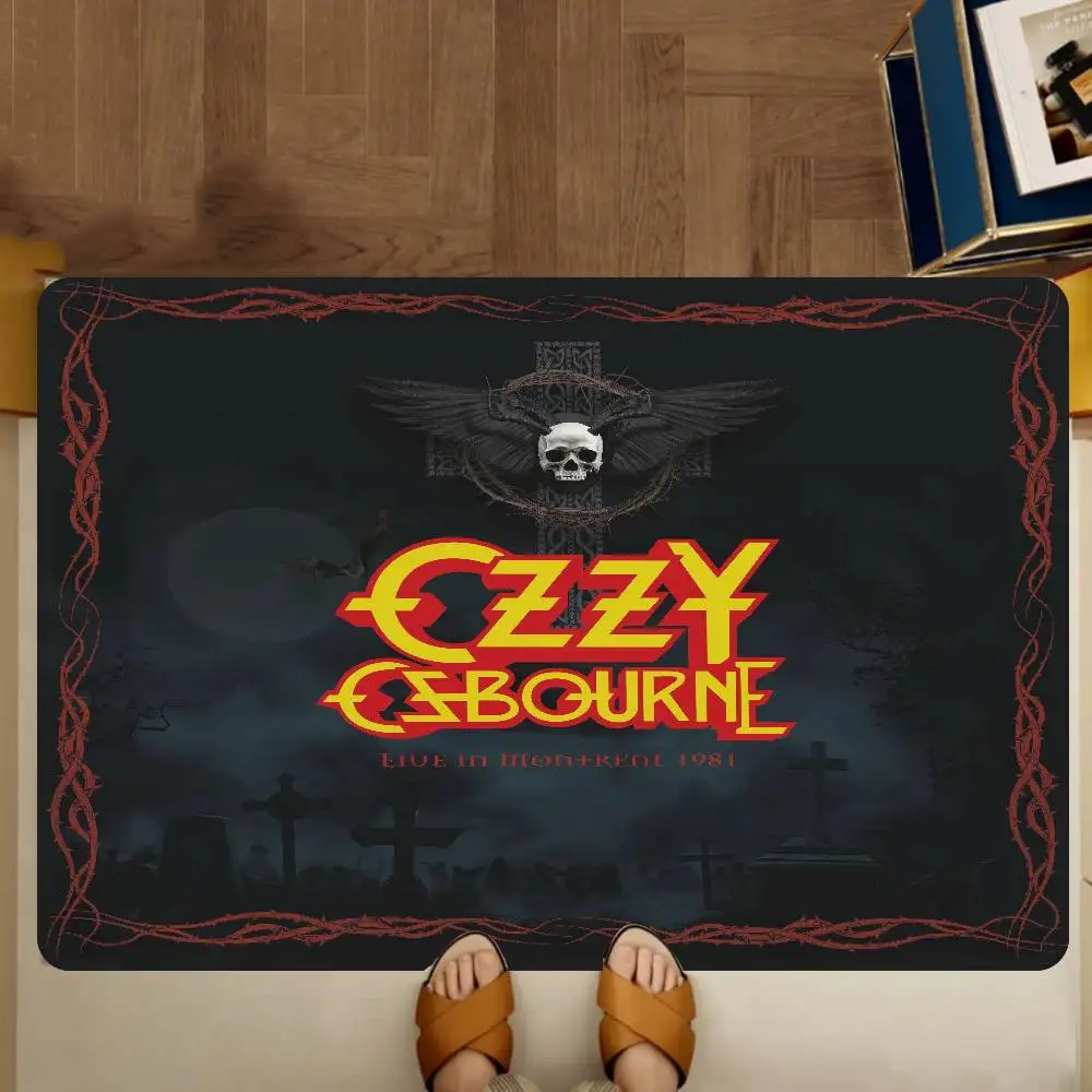Ozzy O-Osbourne Raummatten Retro Multiple Choice Wohnzimmer Küchenteppich Rutschfester Willkommensteppich
